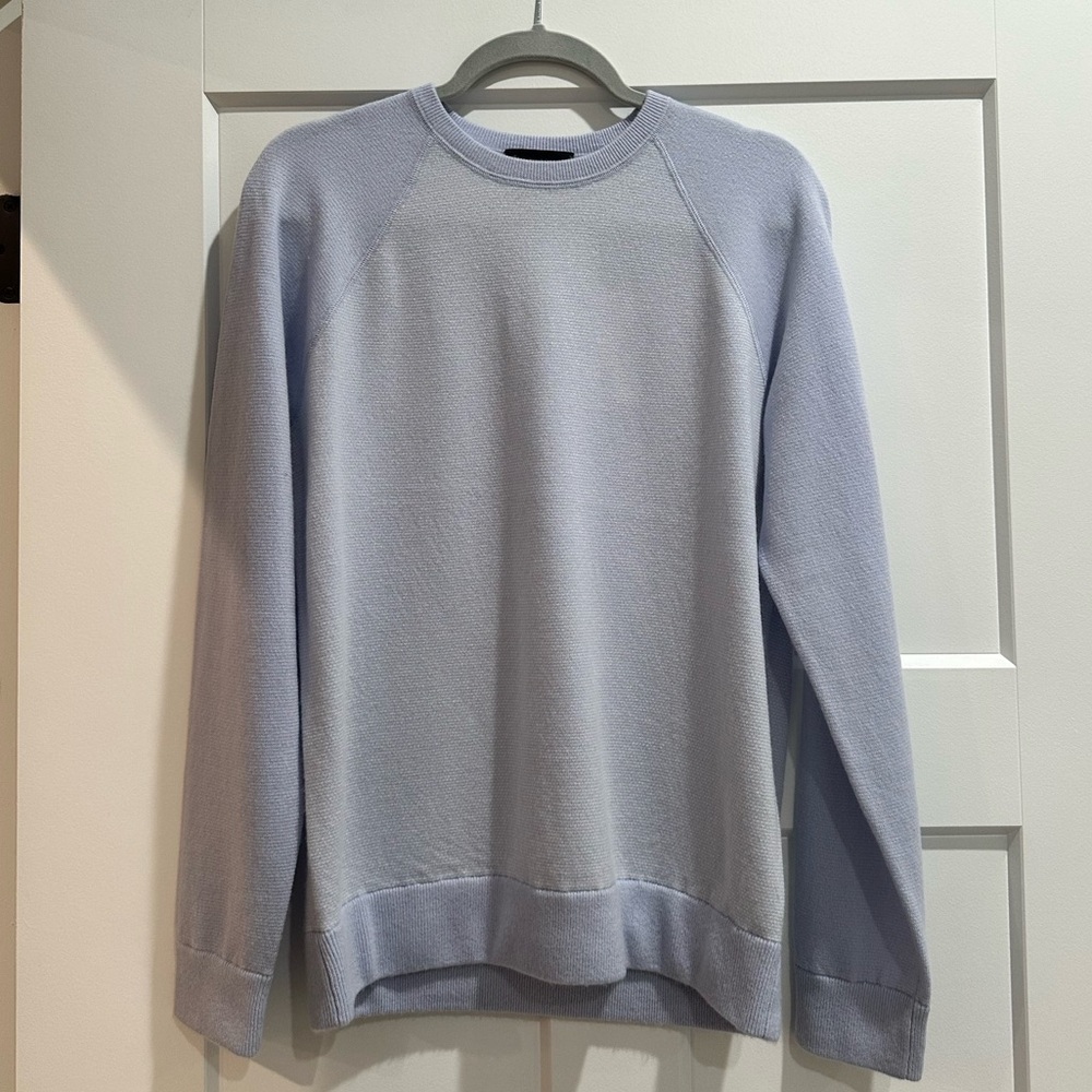 Vince Men's Soft Blue Crewneck Sweater